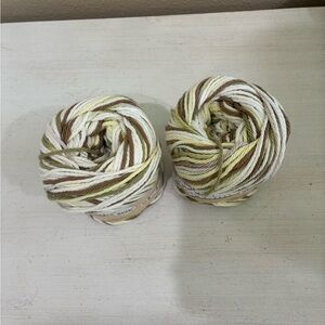 Lily Multicolor Yarn - Cream, Brown, Green